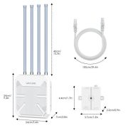 Antena Wi-Fi 6 de Uso Externo de Alta Potência 3000 Mbps IP67