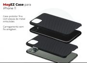 Capa iPhone 11 6.1 Pitaka MagEZ Preto e Cinza