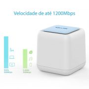 Roteador Wi-Fi Mesh banda dupla com Touchlink AC1200 HALO BASE PRO 2